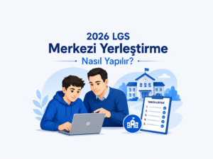 2026 LGS merkezi yerleştirme rehberi için hazırlanmış kapak görseli.