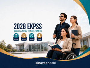 2028 EKPSS başvuru şartları, sınav süreci, 60 soru, ek süre, kura ve tercih aşamaları hakkında hazırlanan kapsamlı rehberin kapak görseli.